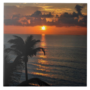Cancun Sunset Ceramic Tile