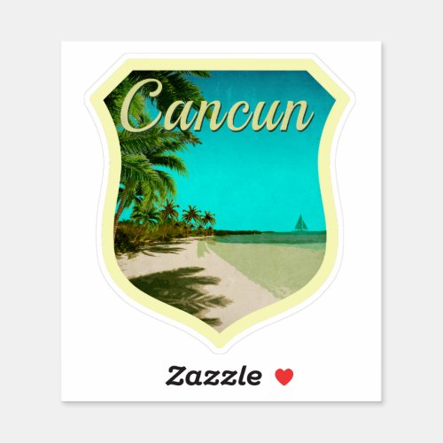Cancun Travel Sticker