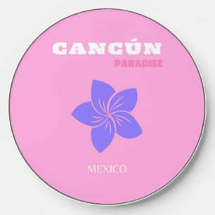 Cancun, Tropical Art, Preppy, Preppy Room, Pink Wireless Charger