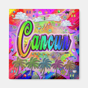 Cancun Vista Express Magnet