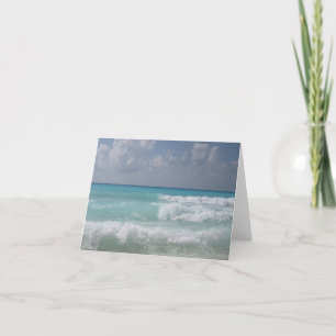 Cancun Wave Note Card