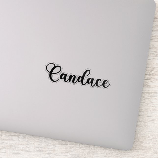 Candace Name - Handwritten Calligraphy Sticker (Detail)