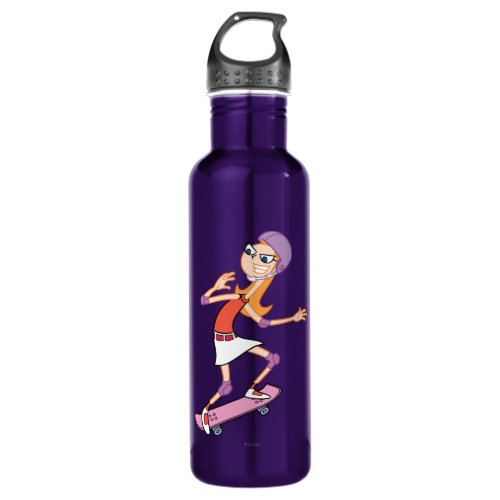 Candace on Skateboard 2 Stainless Steel Water Bottle