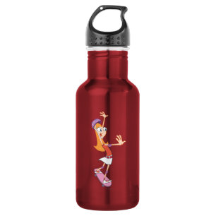 Candace on Skateboard Water Bottle