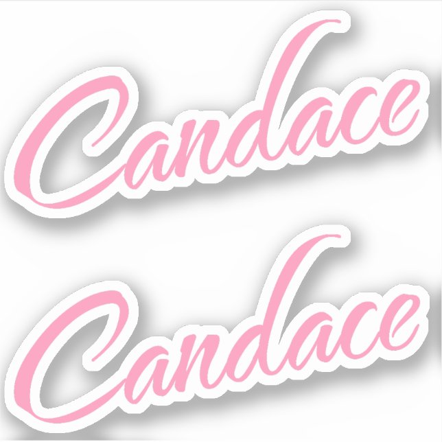 Candace Pink Name x2 Sticker (Front)