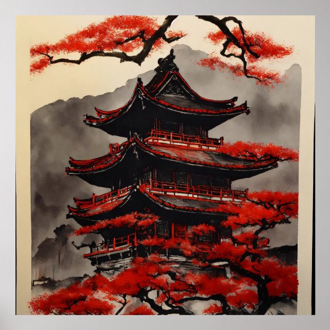 Candado Chino en Marco de Bloque de Madera Holder (Front)