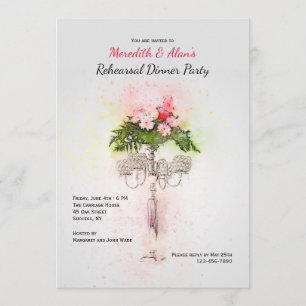Candelabra Diner Party Invitations