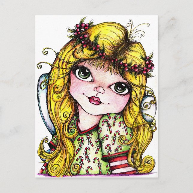 Candi Cane Fairy Postcard (Front)