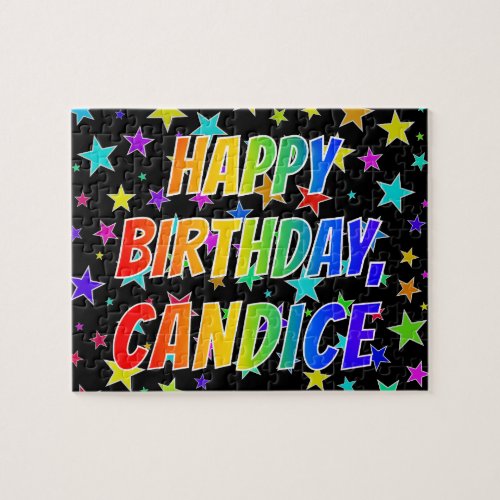 CANDICE First Name Fun HAPPY BIRTHDAY Jigsaw Puzzle