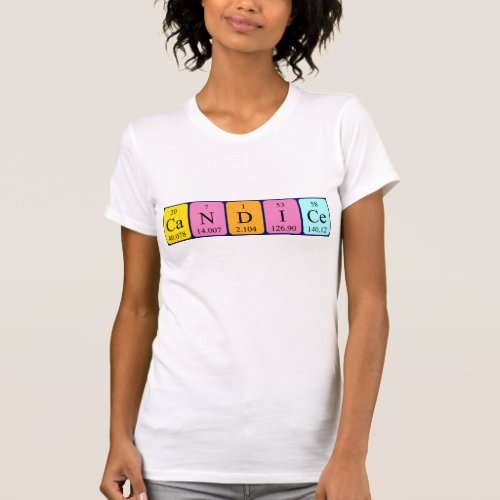 Candice periodic table name shirt