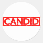 Candid Stamp Classic Round Sticker