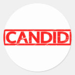 Candid Stamp Classic Round Sticker