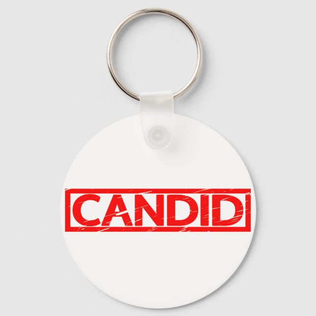 Candid Stamp Keychain (Front)