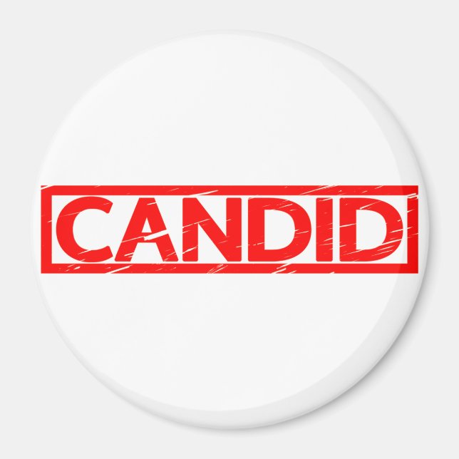 Candid Stamp Magnet (Front)