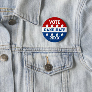 Candidate for election personalized button