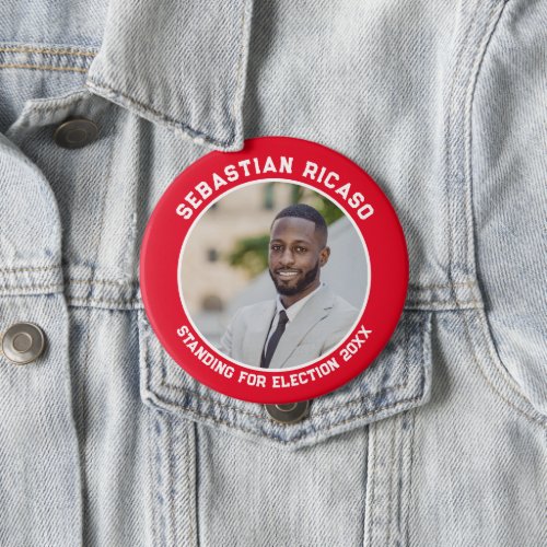 Candidate for election personalized photo button