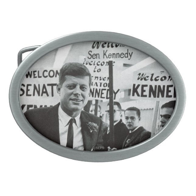 Candidate Kennedy Oval Belt Buckle (Front)