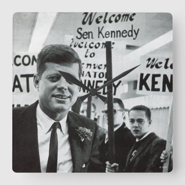 Candidate Kennedy Square Wall Clock (Front)