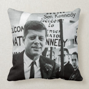 Candidate Kennedy Throw Pillow