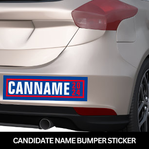 Candidate Name For 2024 Election  Bumper Sticker