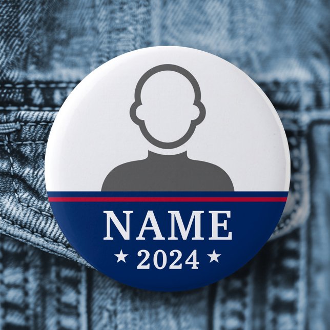 Candidate name political election campaign photo button (Candidate name political election campaign photo button)