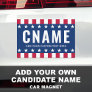 Candidate name slogan political election campaign car magnet