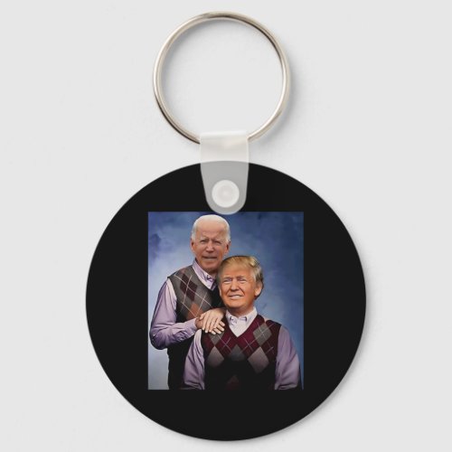Candidates Donald Trump And Joe Biden 2024  Keychain