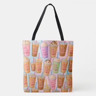 Candied coffee tote bag