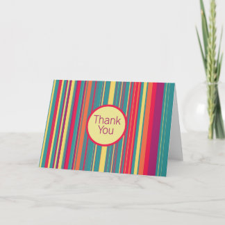 Candied Dreams Stripes Blank Thank You Card