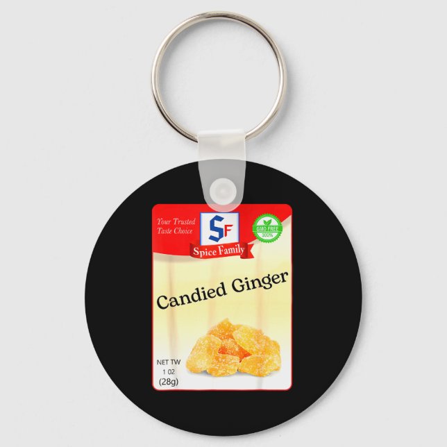 Candied Ginger Condiment Holiday Sce Group Costume Keychain (Front)
