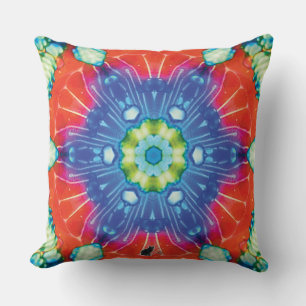 Candied Kaleidoscope Throw Pillow
