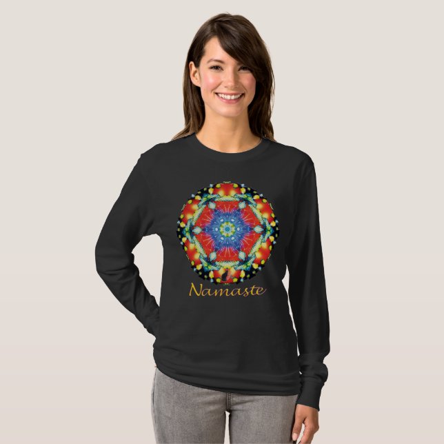 Candied Namaste Kaleidoscope T-Shirt (Front Full)