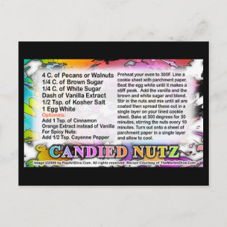 Candied Nuts Recipe Card