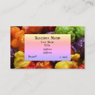 Candied Popcorn Business Card