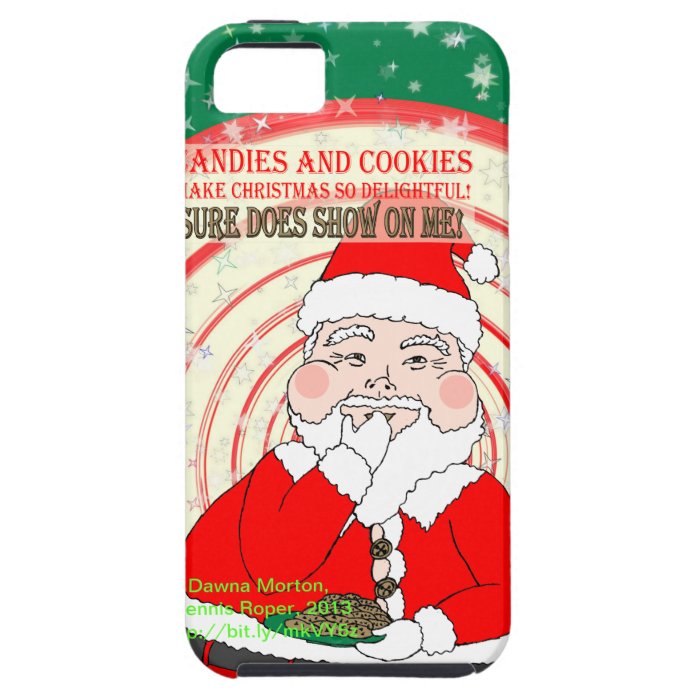 Candies and Cookies Funny Christmas Santa Case For iPhone 5/5S