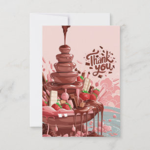 Candies Greeting Chocolate thank you card