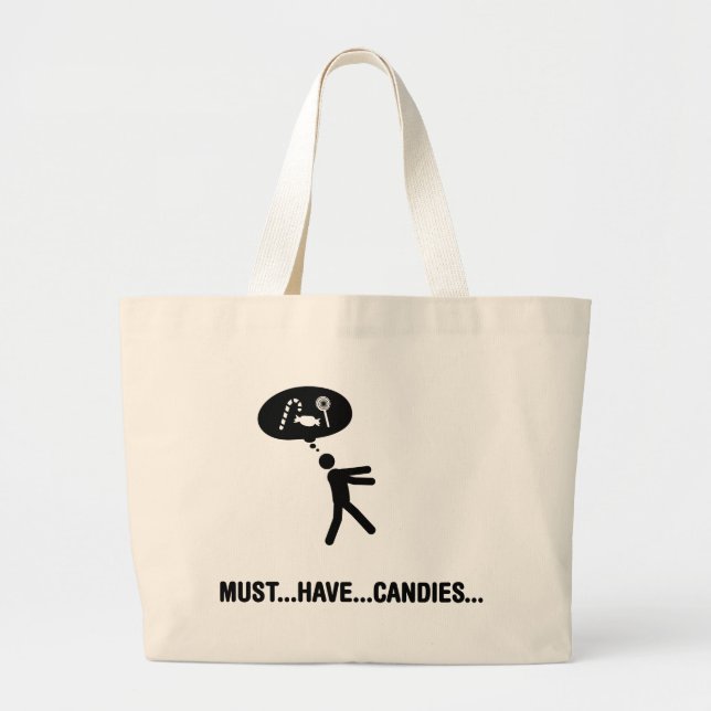 Candies Lover Large Tote Bag (Front)