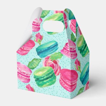 Candies & Macarons Favor Boxes by JLBIMAGES at Zazzle