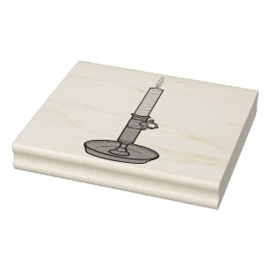 Candle 01 rubber stamp