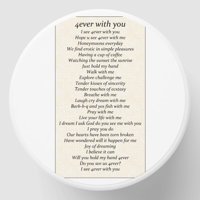 Candle '4 ever with you mini candle favors (Front)