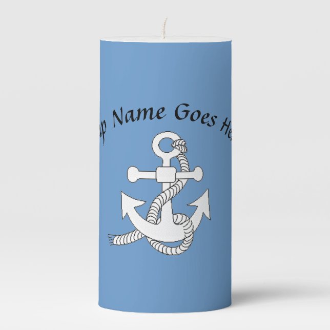 Candle - Anchor with Curved Text (Front)