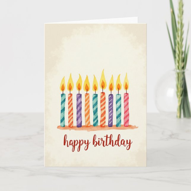 Candle Birthday Card (Front)