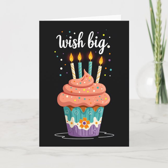 Candle Birthday Wish Card (Front)