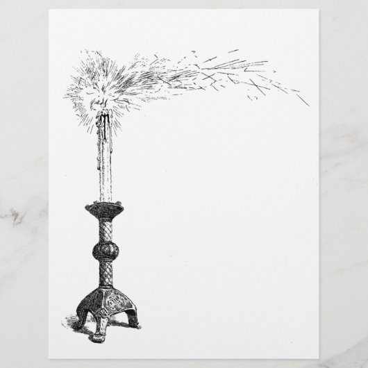 Candle Blank Book of Shadows Page (Front)