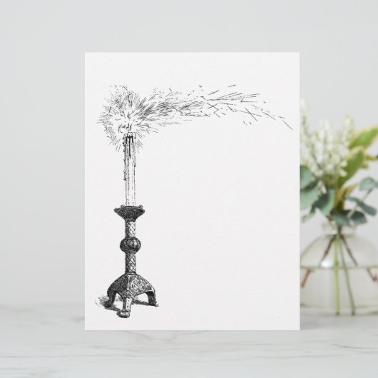 Candle Blank Book of Shadows Page (Standing Front)