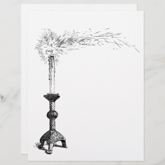 Candle Blank Book of Shadows Page (Front/Back)