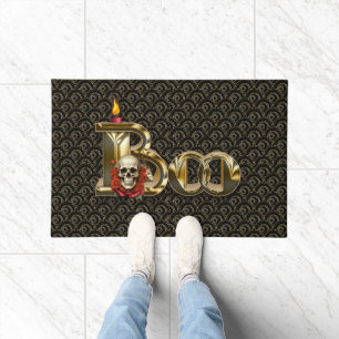Candle Boo Halloween Doormat