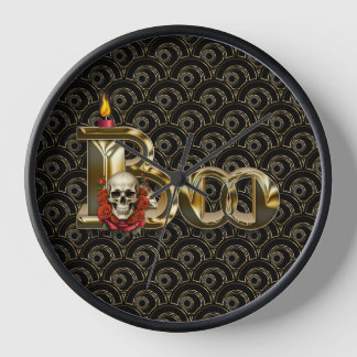 Candle Boo Halloween Wall Clock