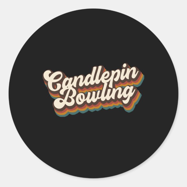 Candle Bowling Candle Bowling Classic Round Sticker (Front)