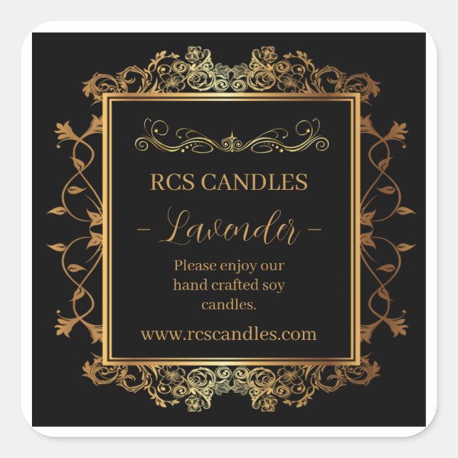 Candle Business Label (Front)